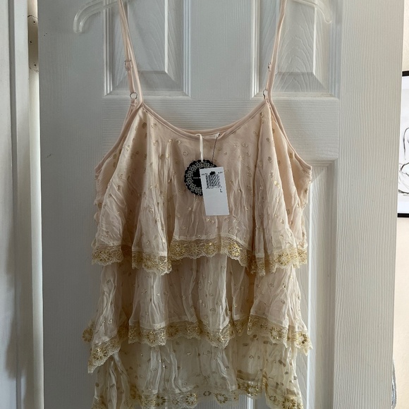 Hazel embroidered lace top L - Picture 1 of 2